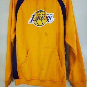 HOODIE, used, NBA jersey hoodie, Gold & Purple " Los Angeles Lakers "